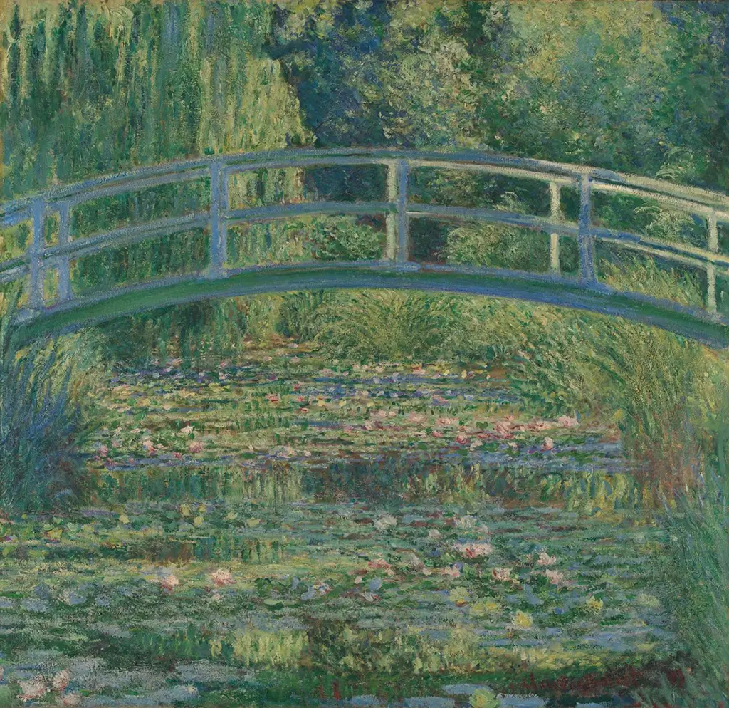 The Water Lily Pond in Detail Claude Monet